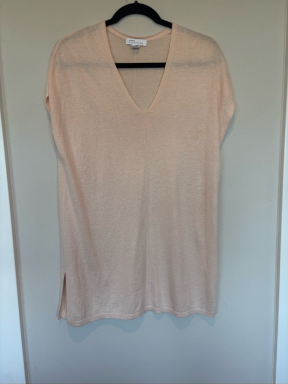 Nordstrom Soft Pink V-Neck Tunic